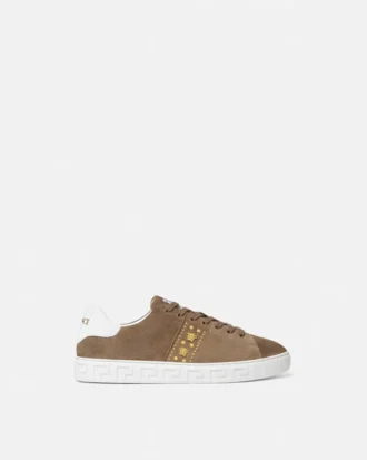 greca sneakers aus wildleder mit verzierung 1 330x413 - Greca Sneakers aus Wildleder mit Verzierung