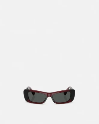Sonnenbrille mit Logo auf den Gläsern